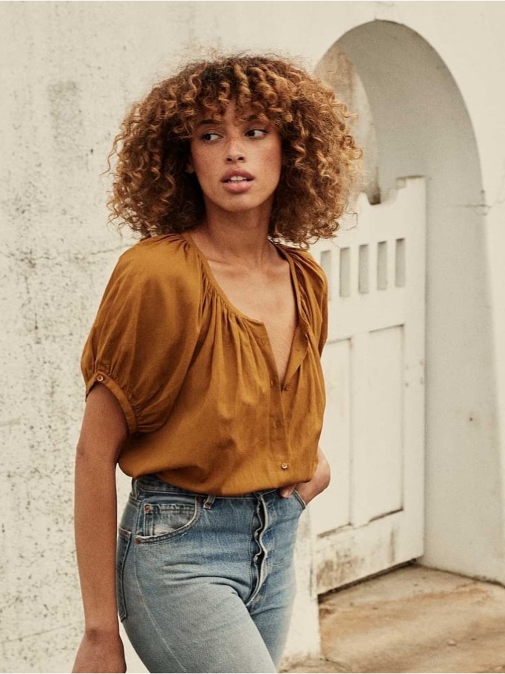 Doen June Top in Oak